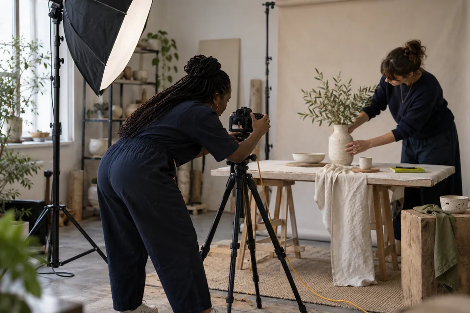 A small product photography shoot