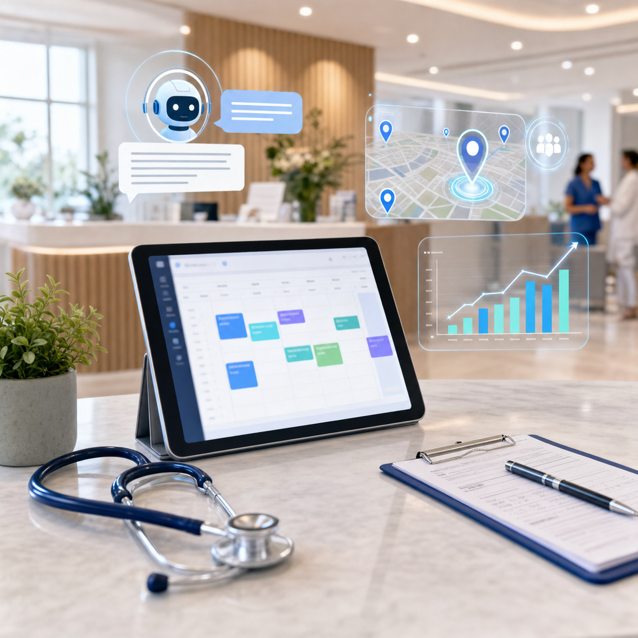 Healthcare AI Booking and Local SEO Campaign
